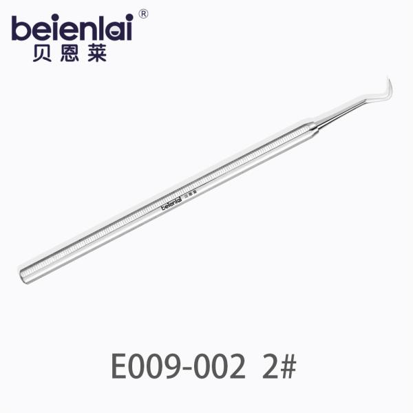 Benlai Dental Scaler E009-002 BJD 2#, Single End, 5.5 Octagonal Handle